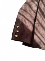 کت مخمل قهوه‌ ای با آستر C21